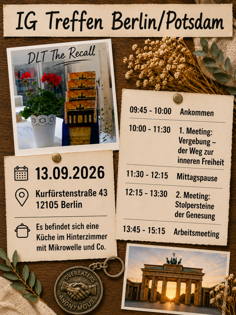 Intergruppentreffen Berlin Potsdam Flyer